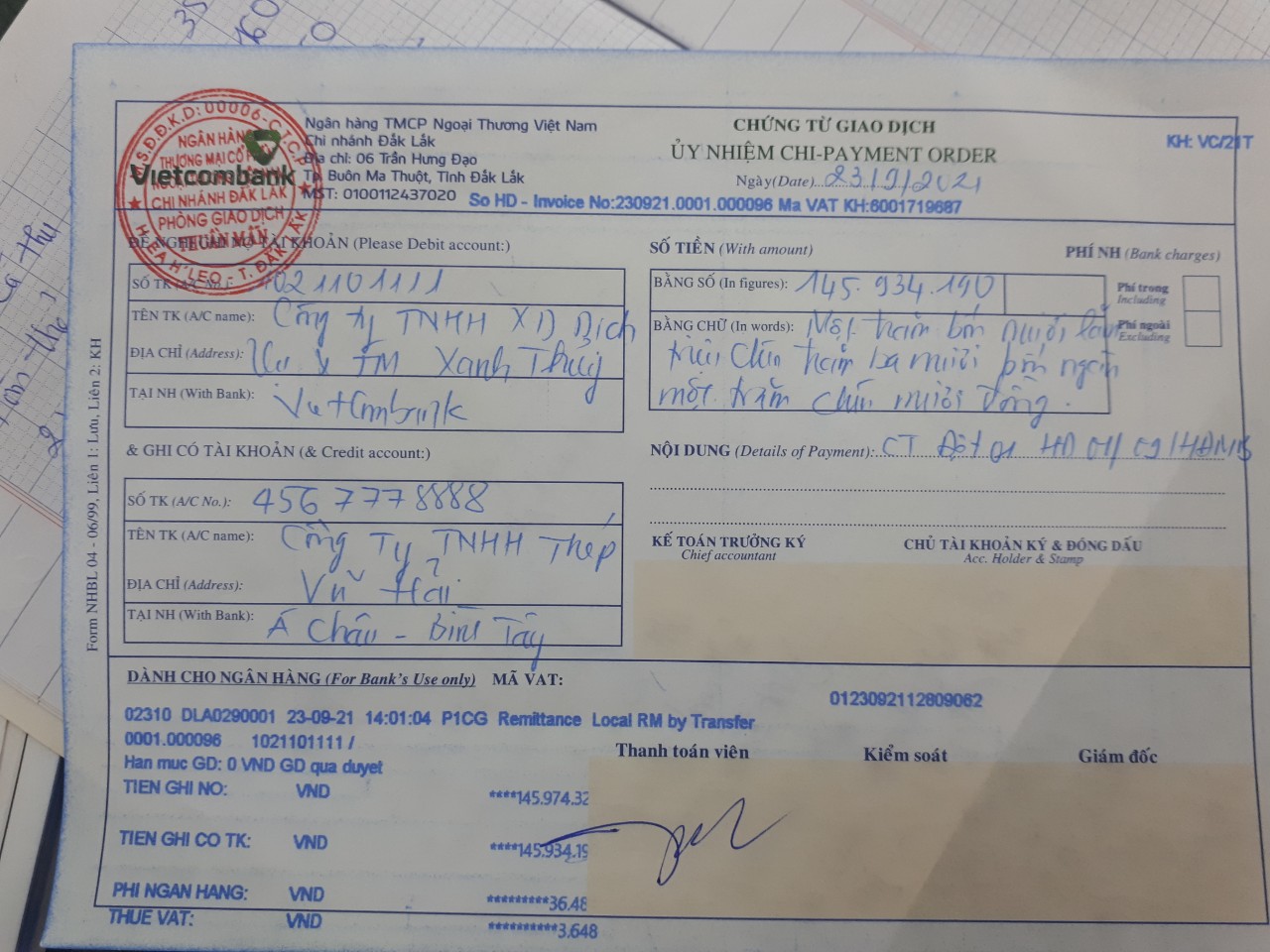 thép vũ hải lừa đảo